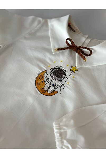 il mio bambino قميص مطرز للأطفال الذكور مصنوع يدويًا من القطن بنسبة 100% - بأ...