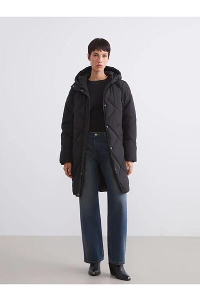 LC Waikiki Γυναικείο πουπουλένιο παλτό με κουκούλα (W5)