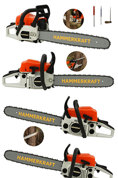 HAMMERKRAFT ALMAN KRAFTx15 16 HP ÇELİK ŞANZIMAN AĞAÇ DAL ODUN MOTORU HIZAR BIÇKI TESTERESİ