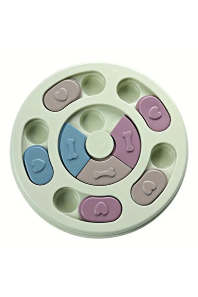 Silvanature Köpekler İçin Zeka Geliştirici Yavaş Yemek Kabı – İnteraktif Mama Bulmaca Oyuncağı Yeşil