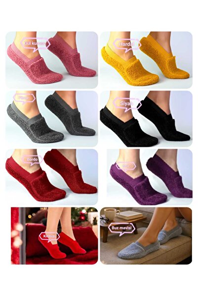 BB Women's Elastic Plush Ballerina Socks Comfortable Fit, Soft Texture Set of 8