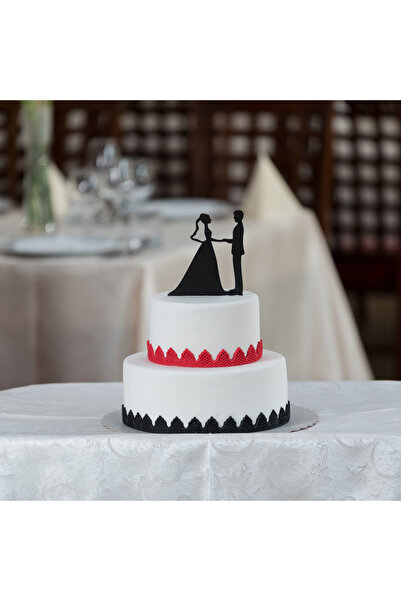 Amco Wedding/engagement decoration, topper model 6, cake ornament 190 x 130 x 3 mm