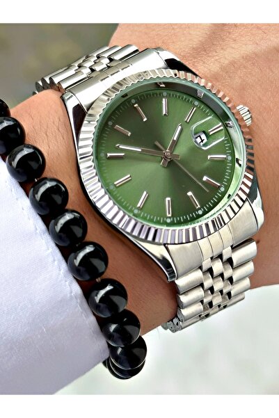 Tisaati Luxury Design Special Series Eşref Single Watch Model Metal Band Men's Wristwatch with Calendar-Bracelet Gift