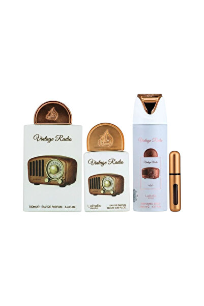 lattafa VINTAGE RADIO, 4-piece gift set, unisex