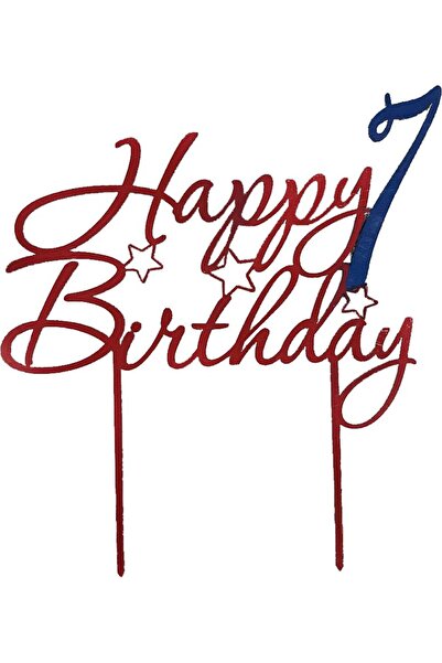 Amco Personalized colorful cake topper 23 x 20 x 0.3 cm