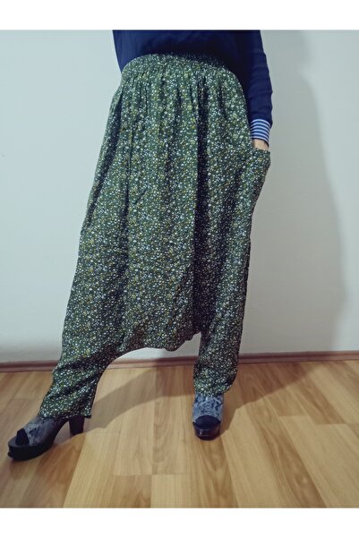 hoaryage Adana Shalwar Viscose Press Fabric, Authentic Bohemian Patterned Shalwar with Pockets 100% Cotton 38 Size 100 kg