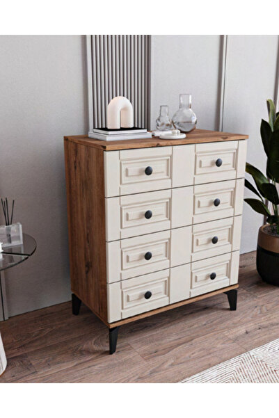 miracool Terra 4 Çekmeceli Şifonyer / %100 MDF / Ücretsiz Kurulum - Teslimat