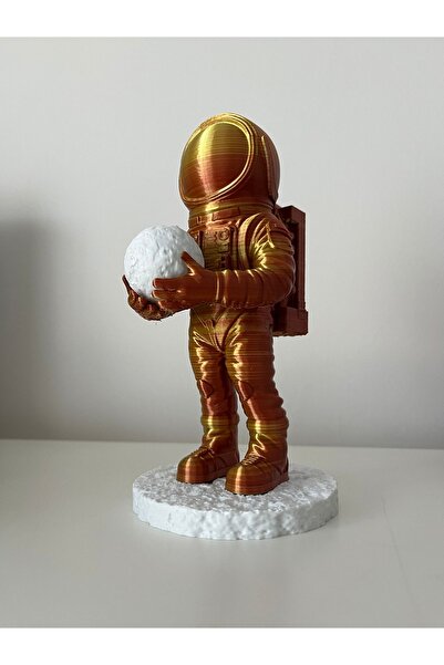 Lightingx تمثال رائد فضاء مصنوع يدويًا بتقنية الطباعة ثلاثية الأبعاد