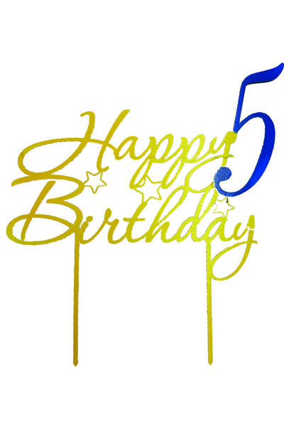 Amco Personalized cake topper 5 23 x 20 x 0.3 cm