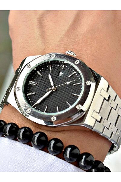 Tisaati Special Premium Luxury Series Honor Single Watch Model Metal Band Calendar Men's Wristwatch-Wristband Gifted