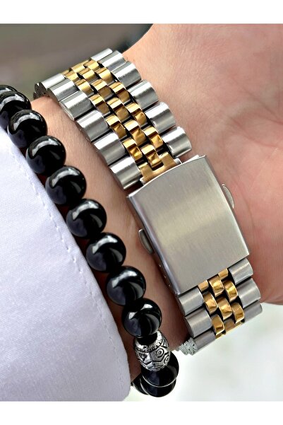 Tisaati Luxury Design Special Series Eşref Single Watch Model Metal Band Men's Wristwatch with Calendar-Bracelet Gift