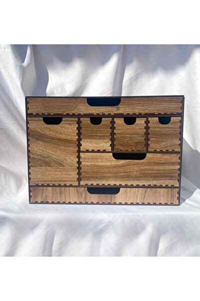 M.ART DEKORASYON Mdf Special Design Desktop Organizer with Drawers Maxi Size