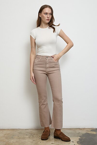 QANU Denim Pants Mink