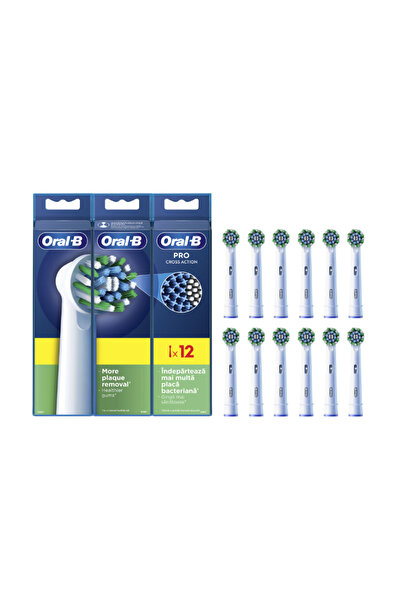 Oral-B Pro Cross Action electric toothbrush refills, 12 pcs