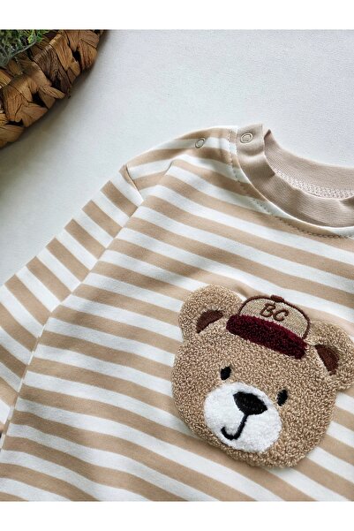 GizaKids %100 Pamuk Erkek Bebek Alt Üst Takım / Bebek Pijama Takımı Eşofman