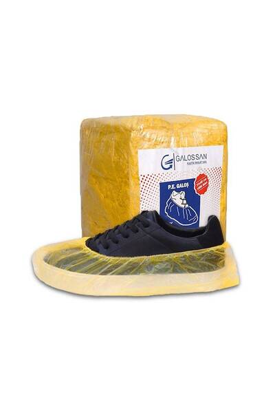 Iglow Huse de încălțăminte de unică folosință, galbene, 9 MIC, 1000 buc/set