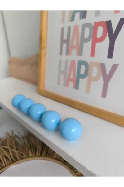 Monkabox Blue Cabinet Drawer Handle