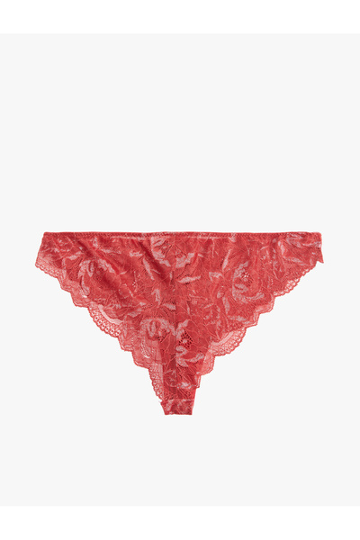 Koton Comfortable Fit Brazilian Panties with Lace Detail