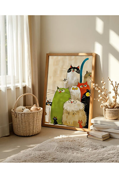 alphobitasarım Pictura cu pisici drăguțe, colorate și pline de personalitate,...