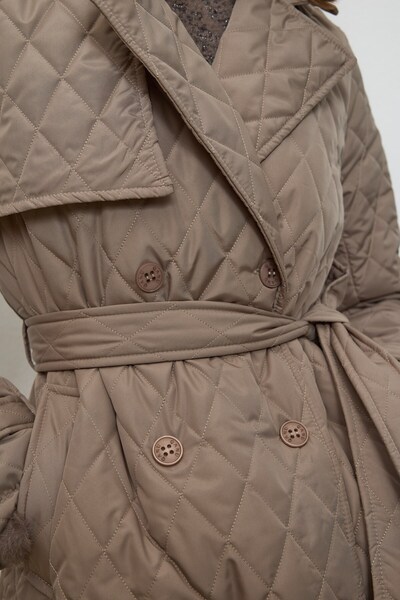 QANU Καπιτονέ παλτό Valora Mink
