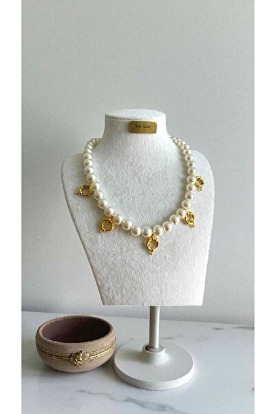 şinda takı inci kolye beşi bi yerde- 5i 1 yerde kolye gelin kolyesi