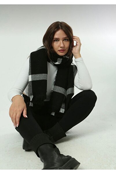 bag Women's Striped Thick Soft Wool High Quality Large Size Shawl