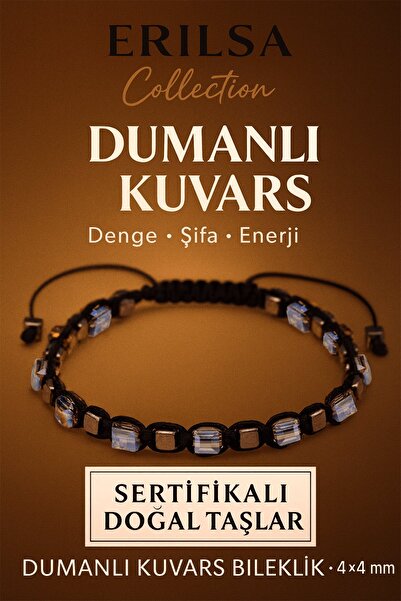 Erilsa سوار من حجر الكوارتز الدخاني الطبيعي المعتمد بتقنية التيراهيرتز - 4×4 ...