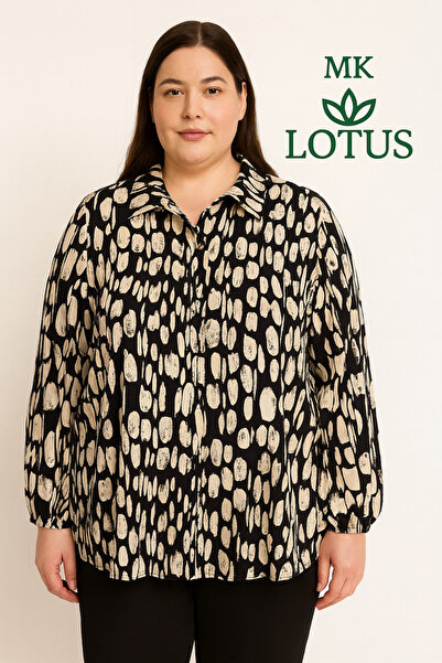 MKLOTUS BÜYÜK BEDEN DOKUMA GÖMLEK
