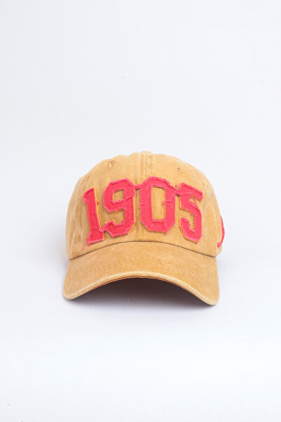 Kapin قبعة 1905 Aslan Written Antique Premium للجنسين - أصفر وأحمر