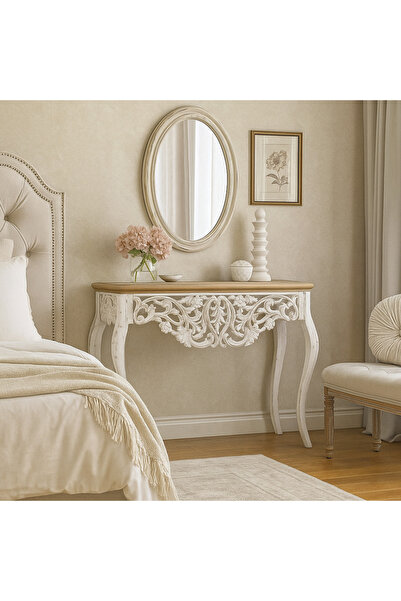 Vi Markets Bohemian console made of wood with a rustic finish