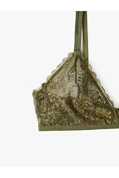 Koton Comfortable Fit Wireless Non-Padded Lace Bra