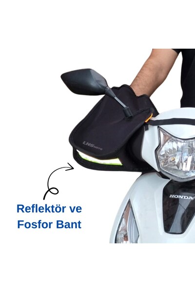 MOTOLİNAS Scooter Motorsiklet El Koruma Rüzgarlık Ve Diz Örtüsü Rüzgarlık Seti Termal Ürün