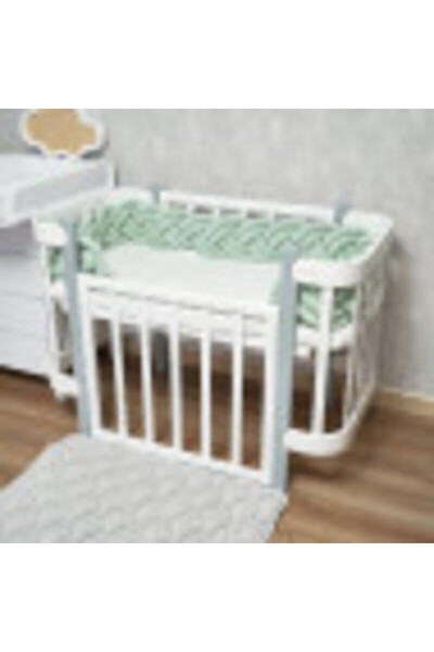 TWINS Protectie laterala pentru patut din catifea, impletita dublu, 240 cm