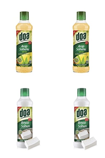 Doa Arap Sabunu 1000 Ml+Beyaz Sabun 1000 Ml 4’Lü Set