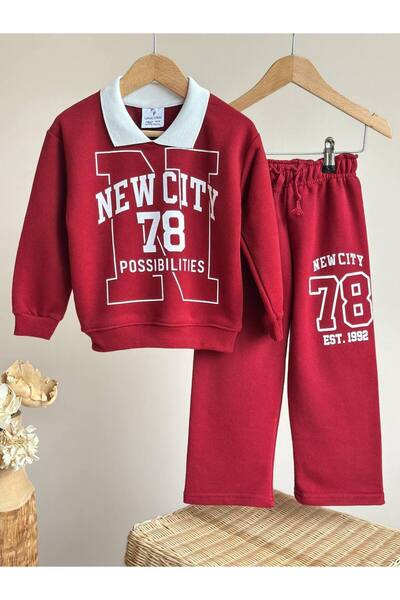 MeaShop Girl's College Model Tracksuit Set