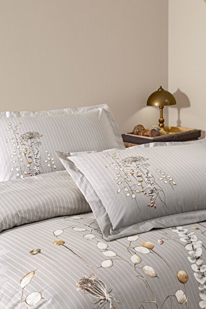 Özdilek Lunaria Single Duvet Cover Set Gray