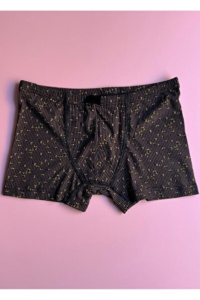 Elosia Morvane | 3'lü Modal Kumaş, İnce Biyeli, Desenli Likralı Erkek Boxer