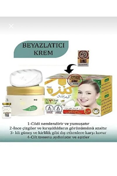 Krem Kanza beyazlaaştırcı ve