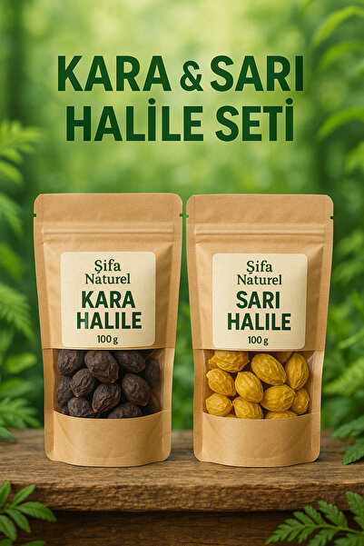Velit Şemin Şifa Naturel Kara&sarı halile seti