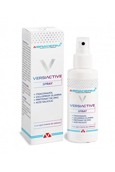 Braderm Spray pentru corp si scalp Versiactive, 100 ml,