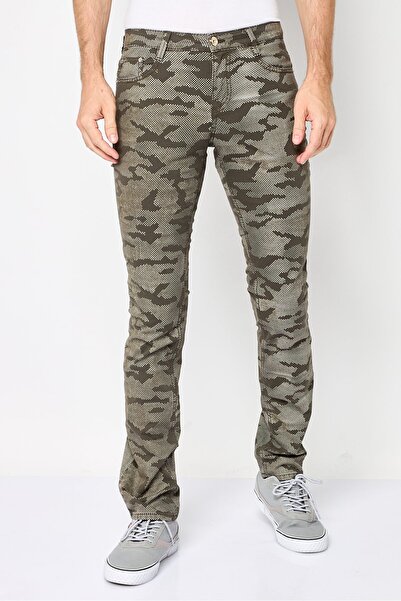 Harmont & Blaine Men Regular Fit Snakeskin Straight Leg Pants, Multicolor