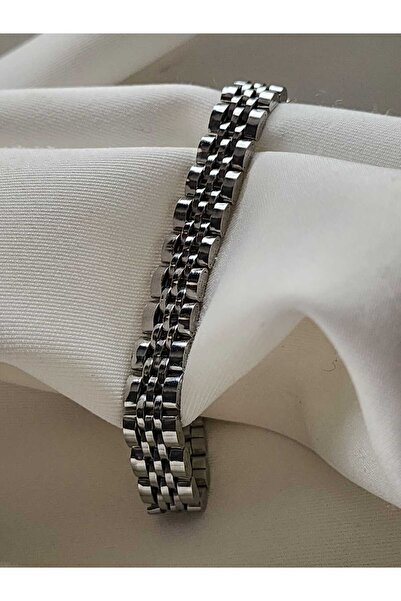 ZÜLİSCH سوار فولاذي فضي اللون للجنسين من الفولاذ 316L