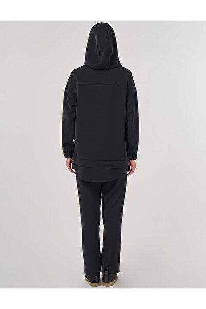 Kayra Off-Shoulder Two-Piece Suit Black