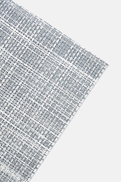 YOTO 6 Piece Rectangular Placemats Set, Grey