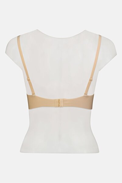 Bebe Women Plain Lightly Padded Bra, Beige