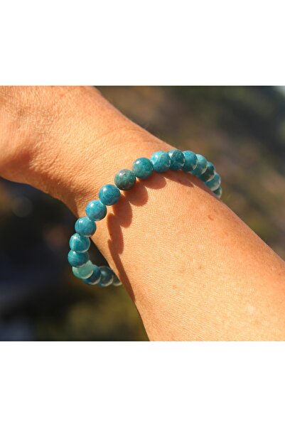 Altai Apatite Natural Stone Bracelet (8mm)