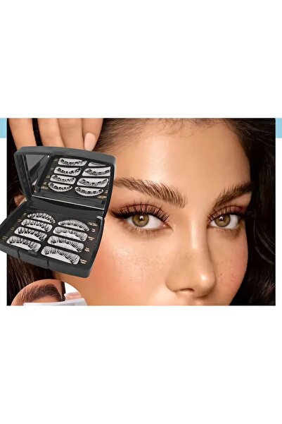 magnetic eyelashes 3D Kirpikler 7 Kat Manyetik Mıknatıslarla