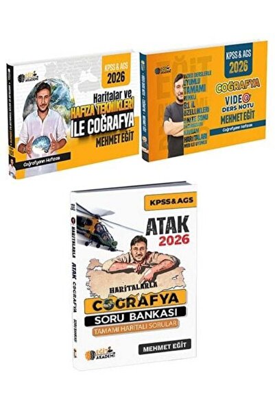Eğit Akademi 2026 KPSS MEB-AGS Haritalar ve Hafıza Teknikleri Coğrafya + Ders...