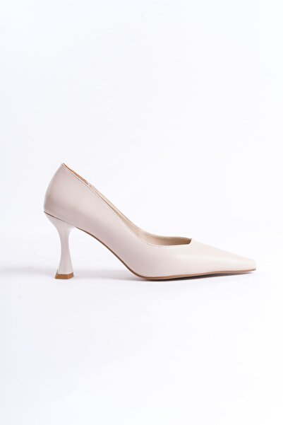 modaserdem Modasrdm Women's Matte Beige Stiletto