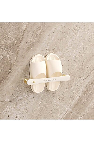 COOYA Single Slipper Rack, Wall Mounted Self-Adhesive Door House Shoe Storage Hanging Rack for Bathroom